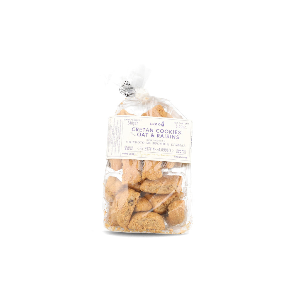 Ergon Originals Cretan Bites with Oats & Raisins, 240g