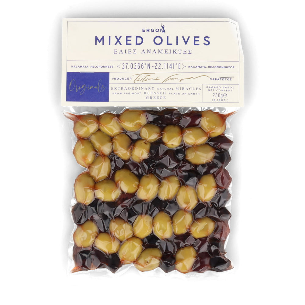 Ergon Originals Vacuum Sealed Mixed Olives, 250g
