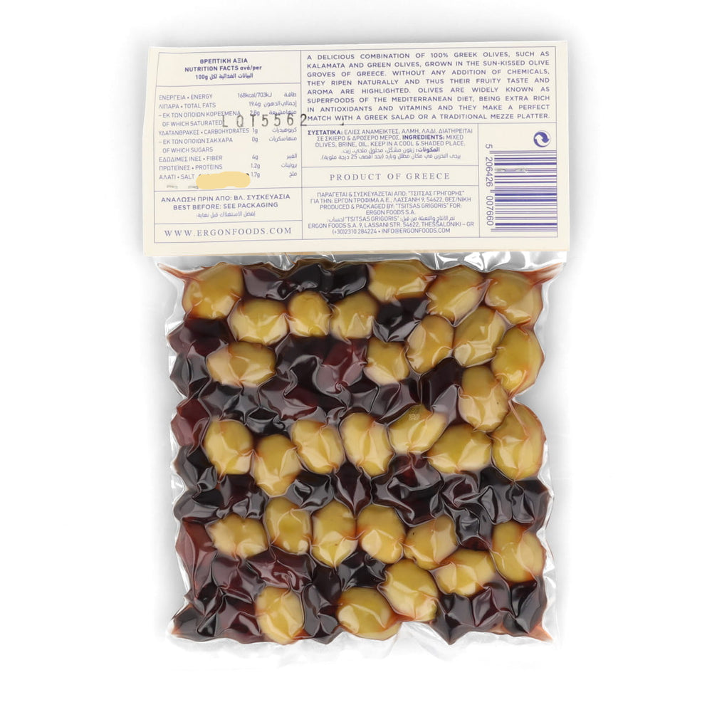 Ergon Originals Vacuum Sealed Mixed Olives, 250g