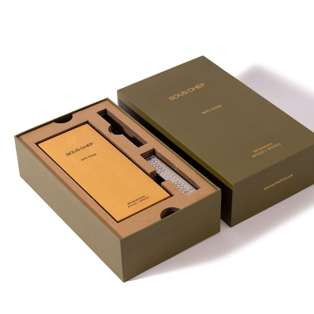 Sous Chef ARC Edge Combination Whetstone Set, 1000/5000 Grit