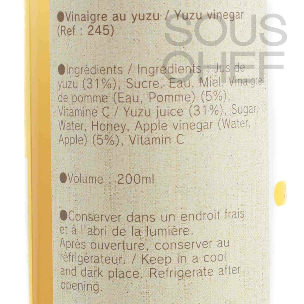 Yuzu & Honey Vinegar, 200ml