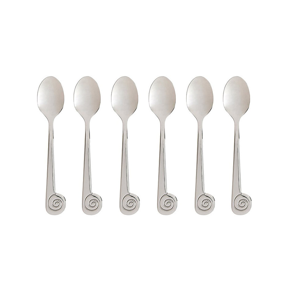 Set of 6 Maison Balzac L'Escargot Dessert Spoons