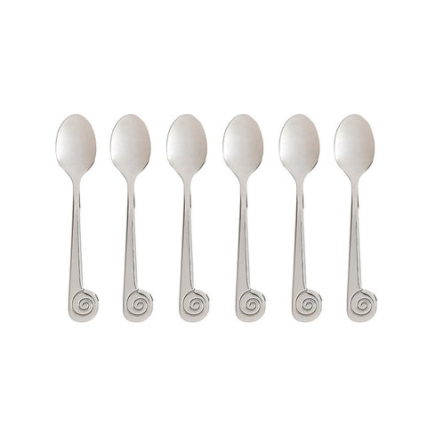Set of 6 Maison Balzac L'Escargot Dessert Spoons