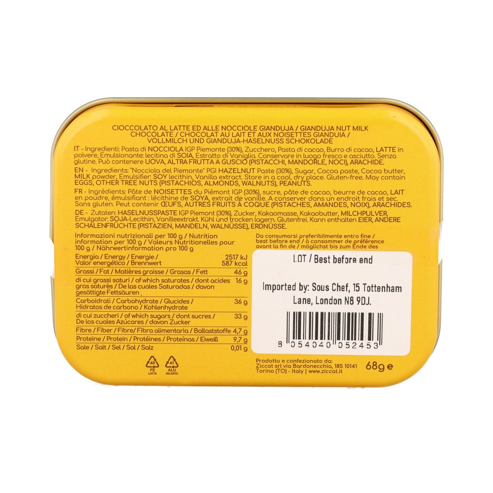 Ziccat Mini Gianduiottami in Cinquecento Tin, 68g