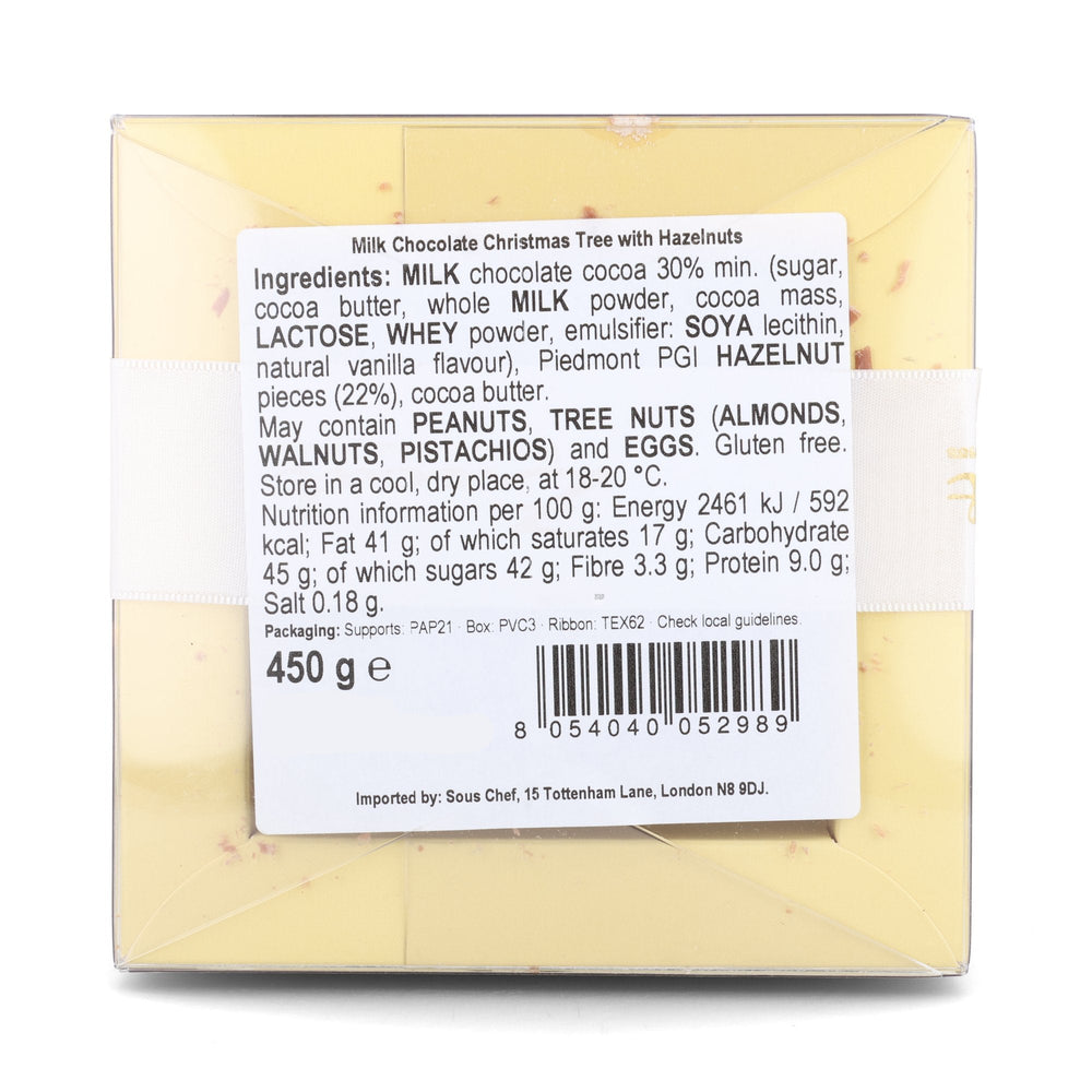 Ziccat Milk Chocolate & Hazelnut Christmas Tree, 450g
