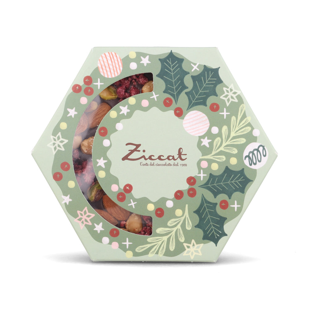 Ziccat Dried Fruit & Nuts with Dark Chocolate in Wreath, 110g