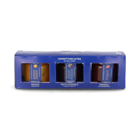 Apicoltura Cazzola Orange, Forest Fruits & Strawberry Jam Trio, 3 x 40g