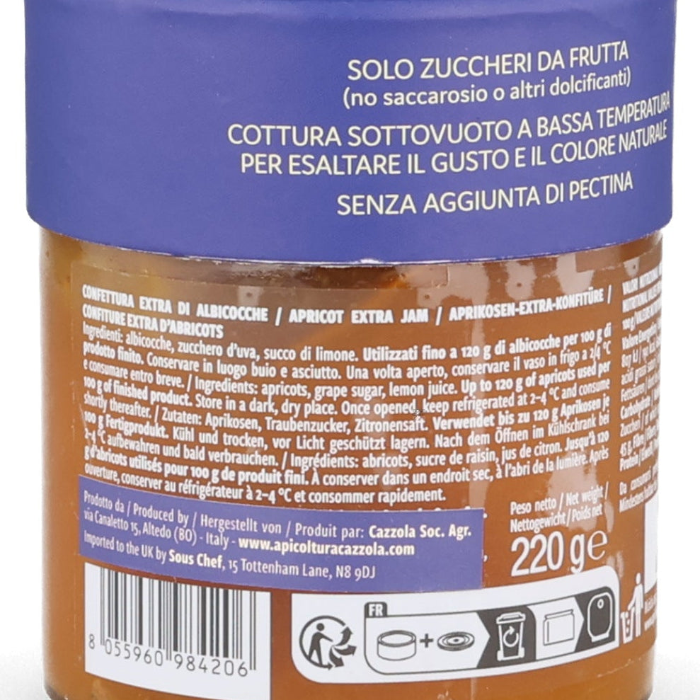 Apicoltura Cazzola Apricot Jam, 220g