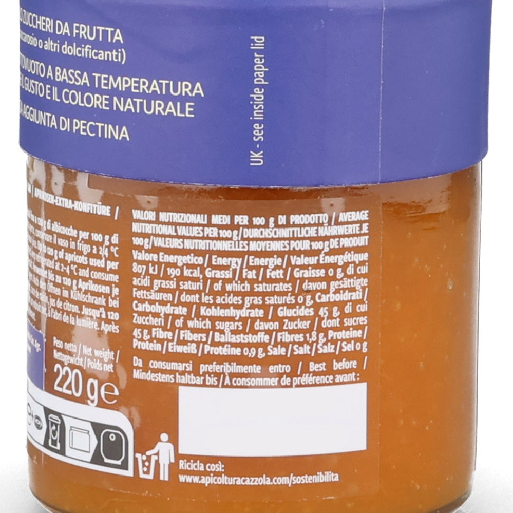 Apicoltura Cazzola Apricot Jam, 220g