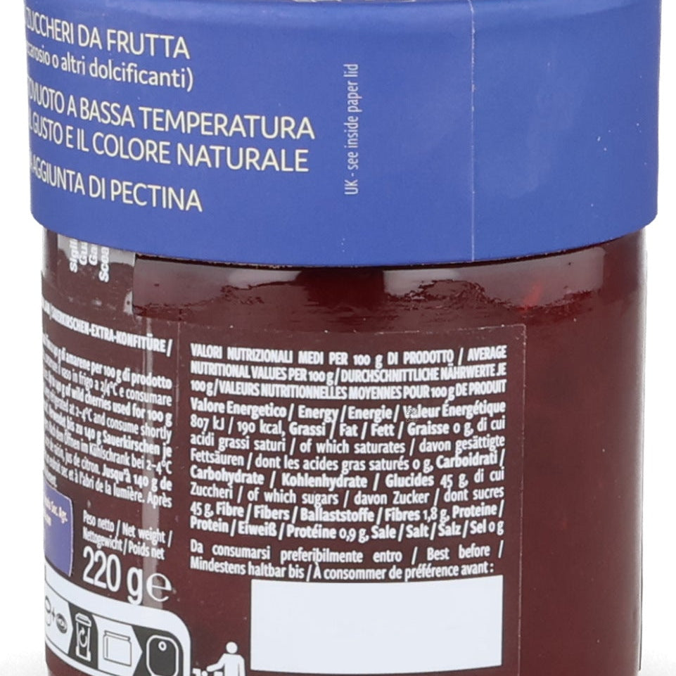 Apicoltura Cazzola Black Cherry Jam, 220g