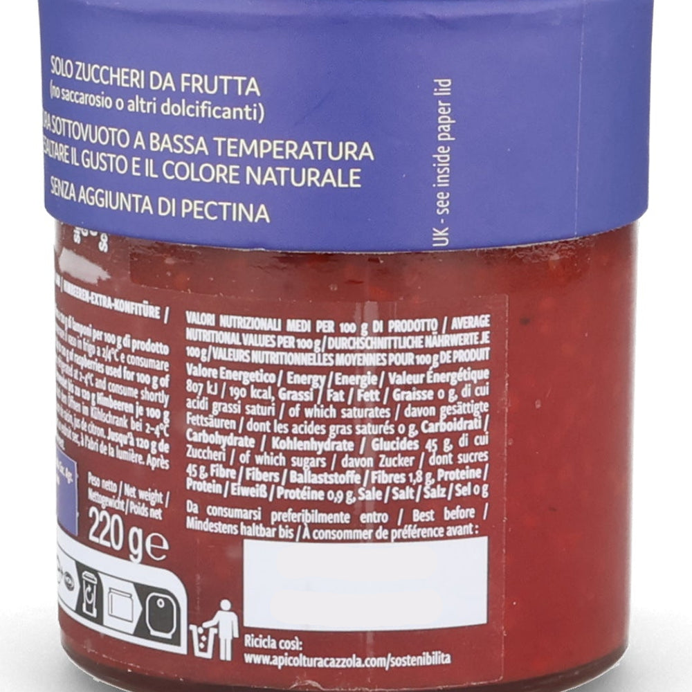 Apicoltura Cazzola Raspberry Jam, 220g
