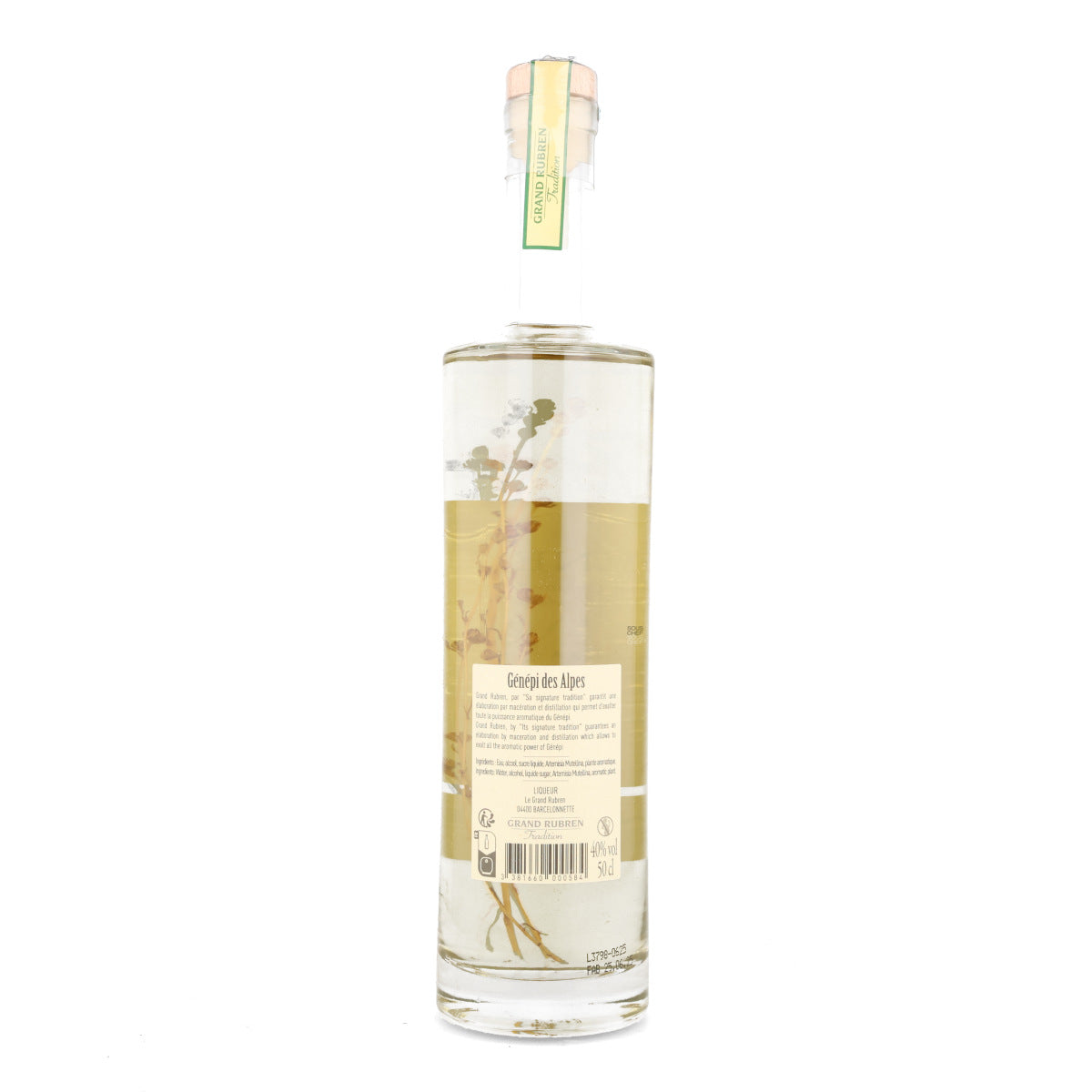 Grand Rubren Premium Genepi Haute from Provence 40% ABV, 500ml