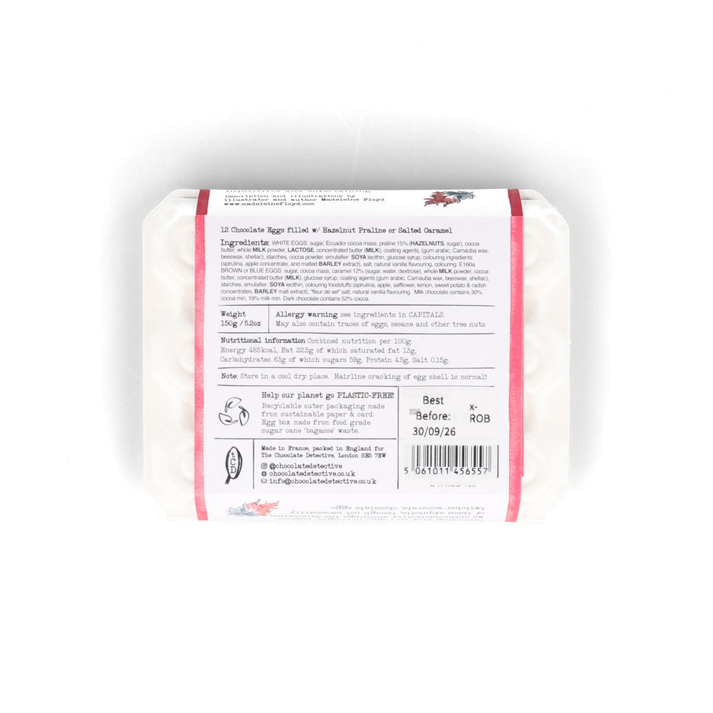 The Chocolate Detective 12 Christmas Robin Eggs, 150g