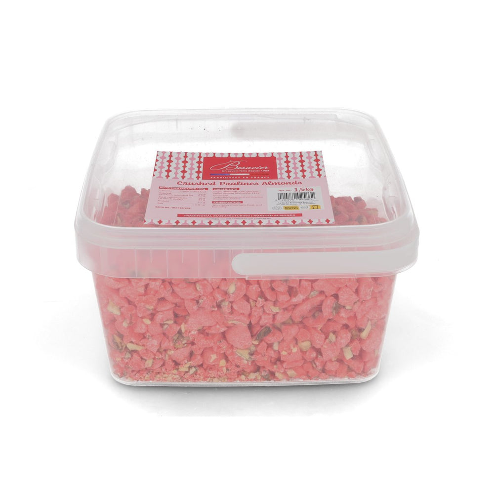 Crushed Pink Pralines 12% Almonds, 1.5kg