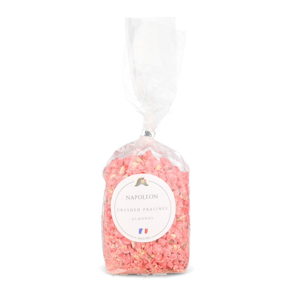 Crushed Pink Pralines 10% Almonds, 500g
