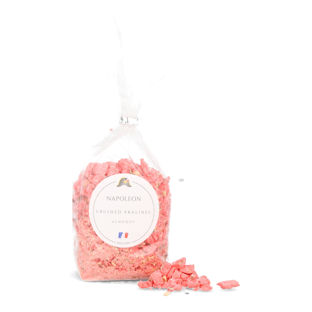 Crushed Pink Pralines 10% Almonds, 500g
