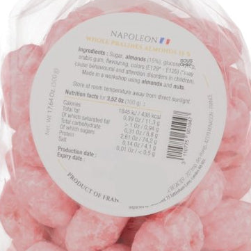 Whole Pink Pralines 15% Almonds, 500g