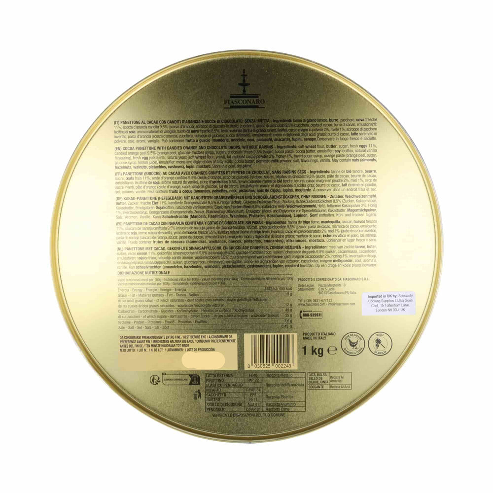 Fiasconaro x Dolce & Gabbana Chocolate & Candied Orange Panettone, 1kg