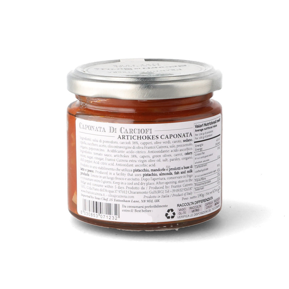 Frantoi Cutrera Sicilian Artichoke Caponata, 190g