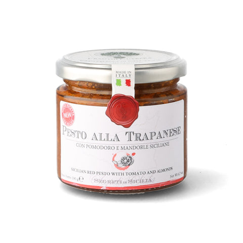 Frantoi Cutrera Trapanese Sicilian Red Pesto with Tomato & Sicilian Almonds, 190g