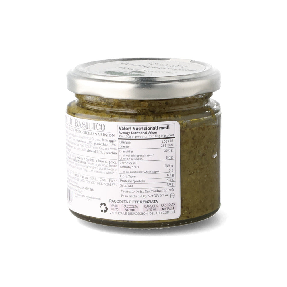 Frantoi Cutrera Sicilian Basil Pesto, 190g
