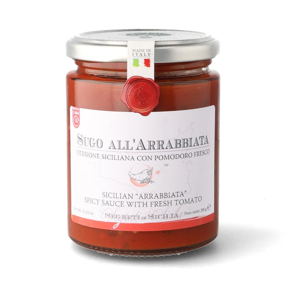 Frantoi Cutrera Sicilian "Arrabbiata" Spicy Sauce with Fresh Tomato, 290g