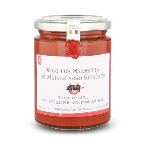 Frantoi Cutrera Tomato Sauce with Sicilian Black Pork Sausage, 290g