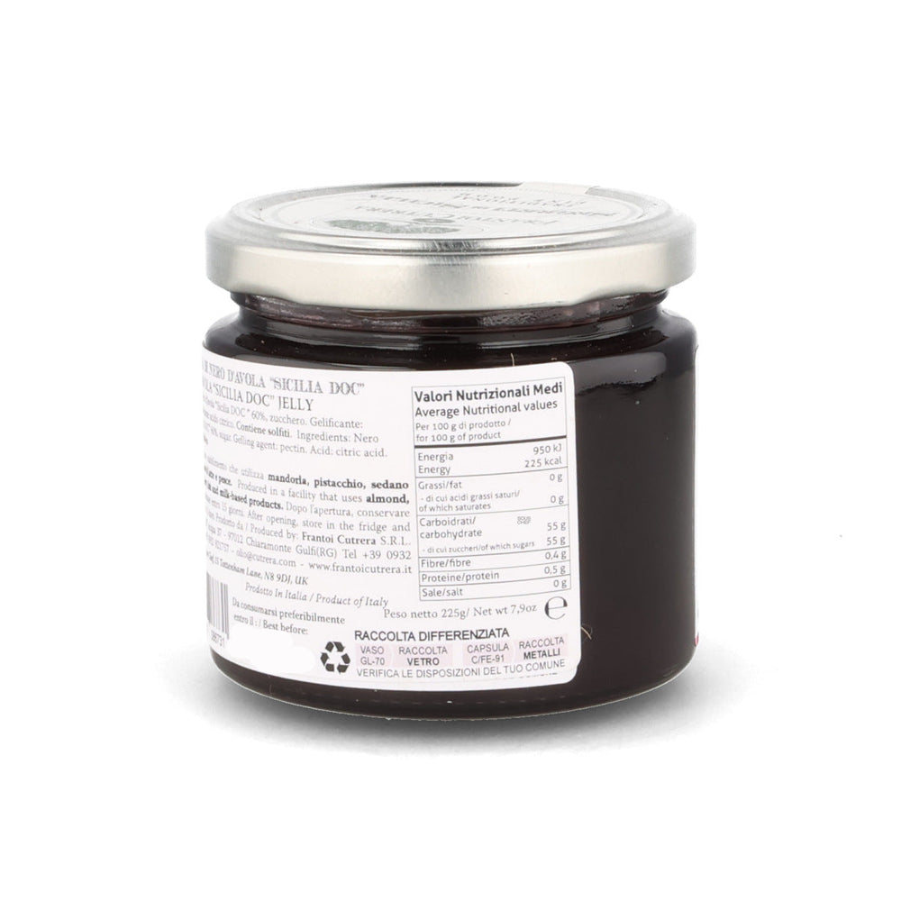 Frantoi Cutrera Nero d'Avola Wine Jelly, 225g