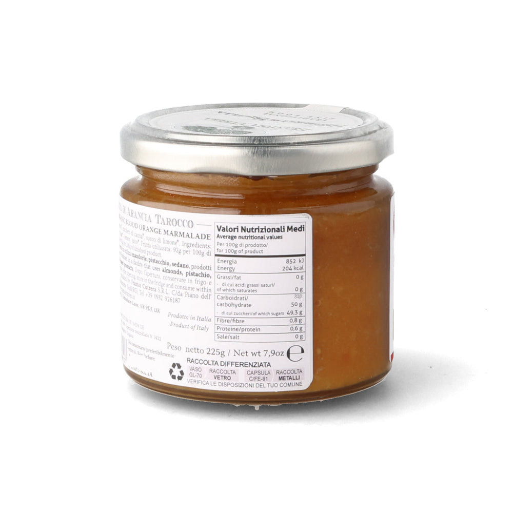 Frantoi Cutrera Organic Blood Orange Marmalade, 225g