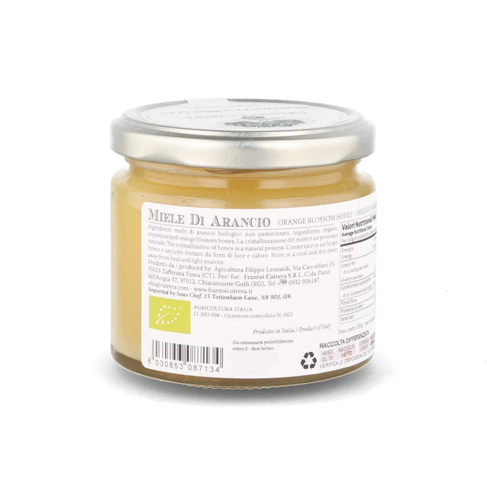 Frantoi Cutrera Organic Orange Blossom Honey, 250g