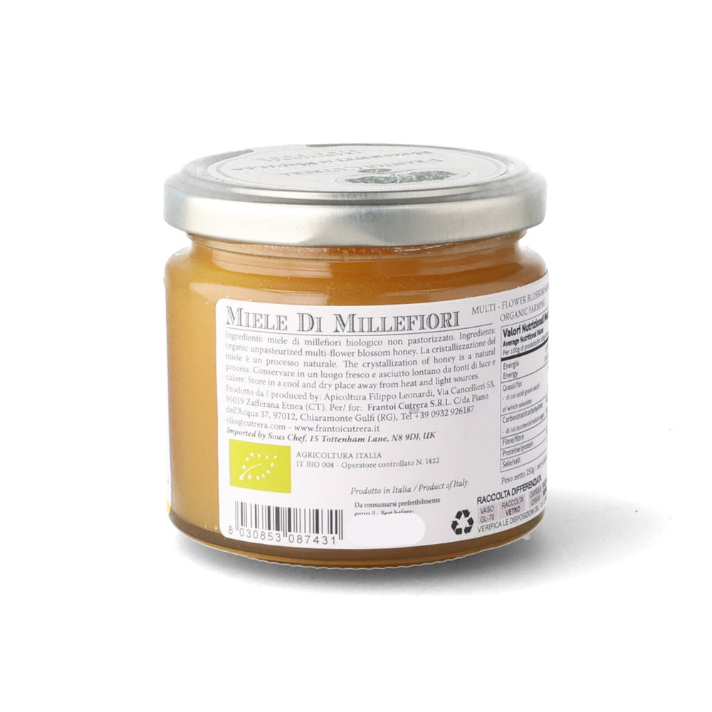 Frantoi Cutrera Organic Multi Flower Blossom Honey, 250g