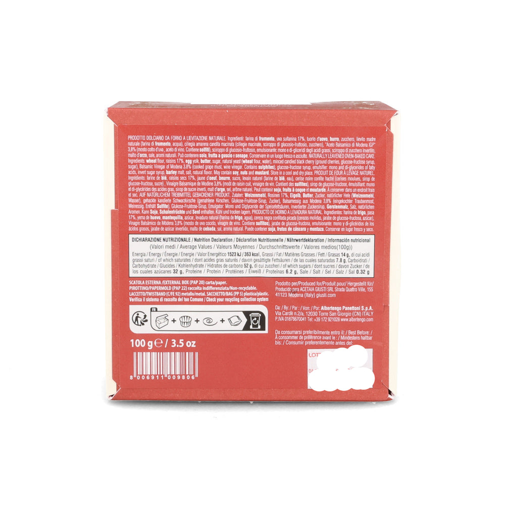 Giusti 3 Gold Medal PGI Balsamic Panettone, 100g