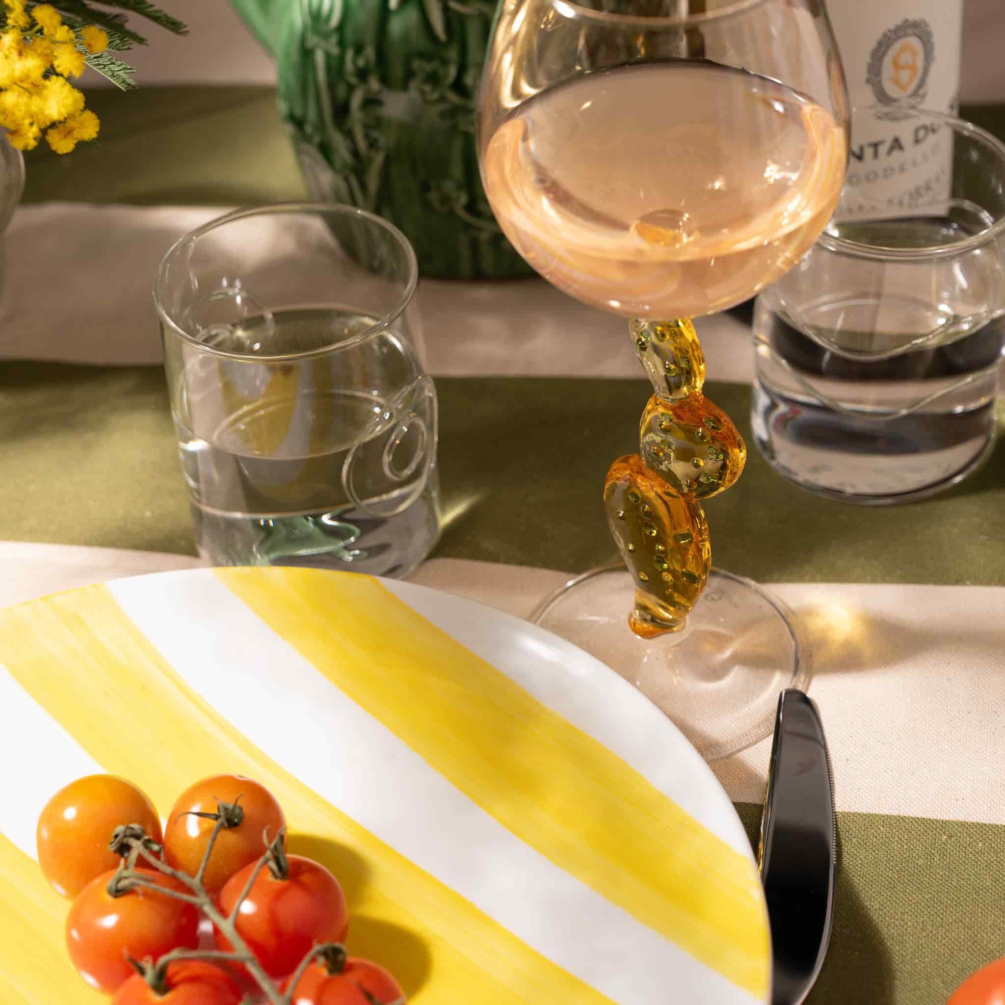 Ichendorf Milano Yellow Cactus Wine Glass, 350ml