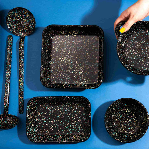 Kapka x Sous Chef Galaxy Splatter Enamel Roasting & Serving Dish