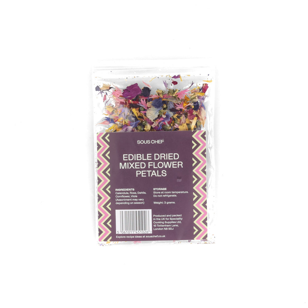 Edible Dried Mixed Flower Petals, 3g