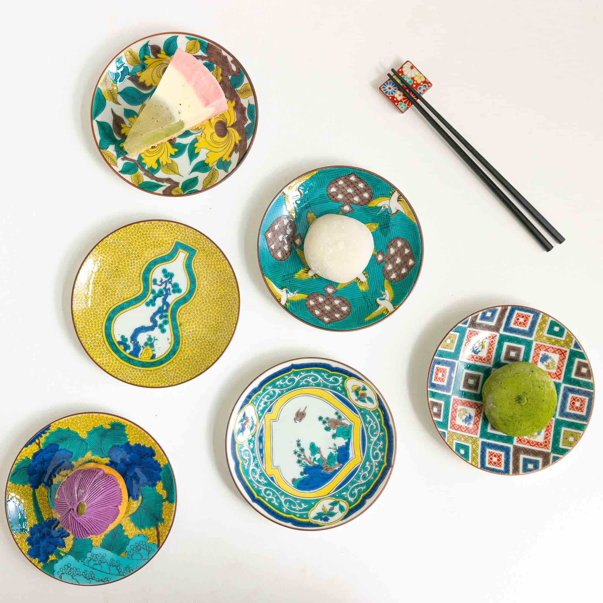 Seikou Porcelain Assorted Floral Side Plates, Set of 5, 15cm