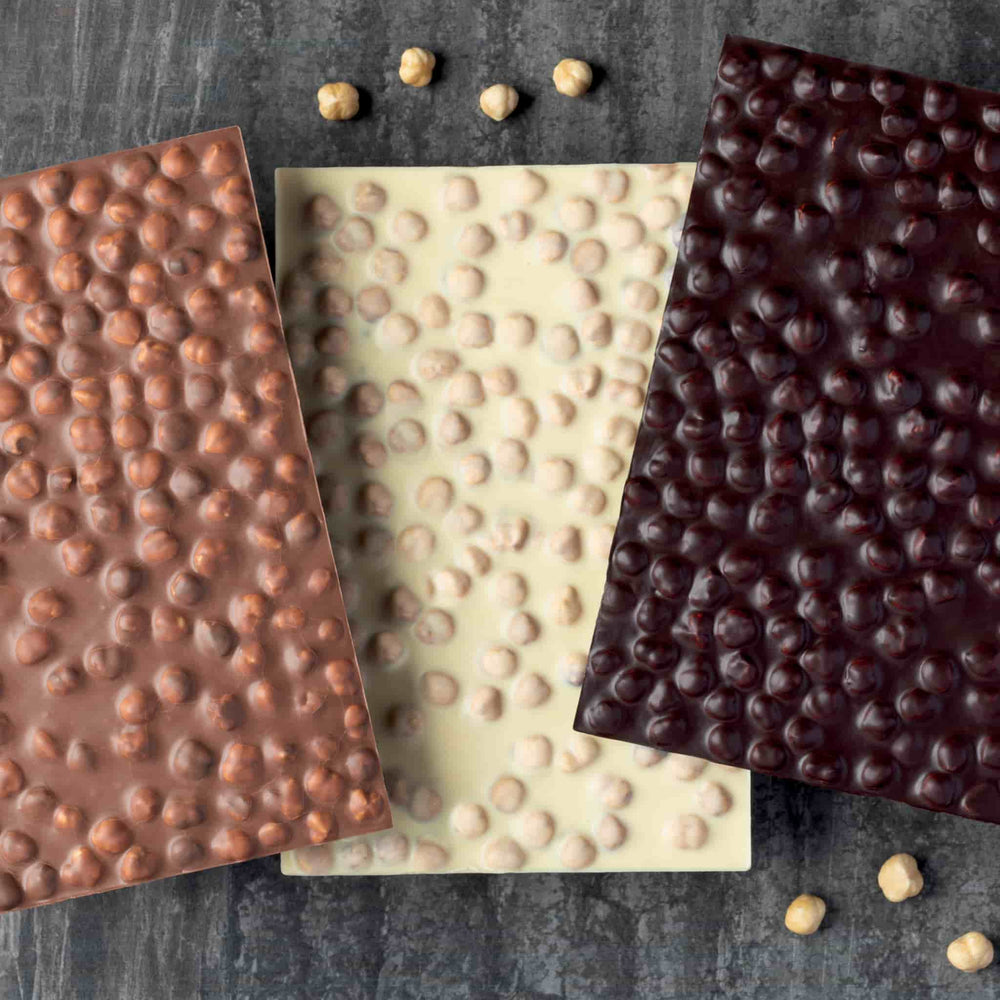 La Perla di Torino 60% Dark Chocolate Slab with Whole Roasted Hazelnuts, 450g