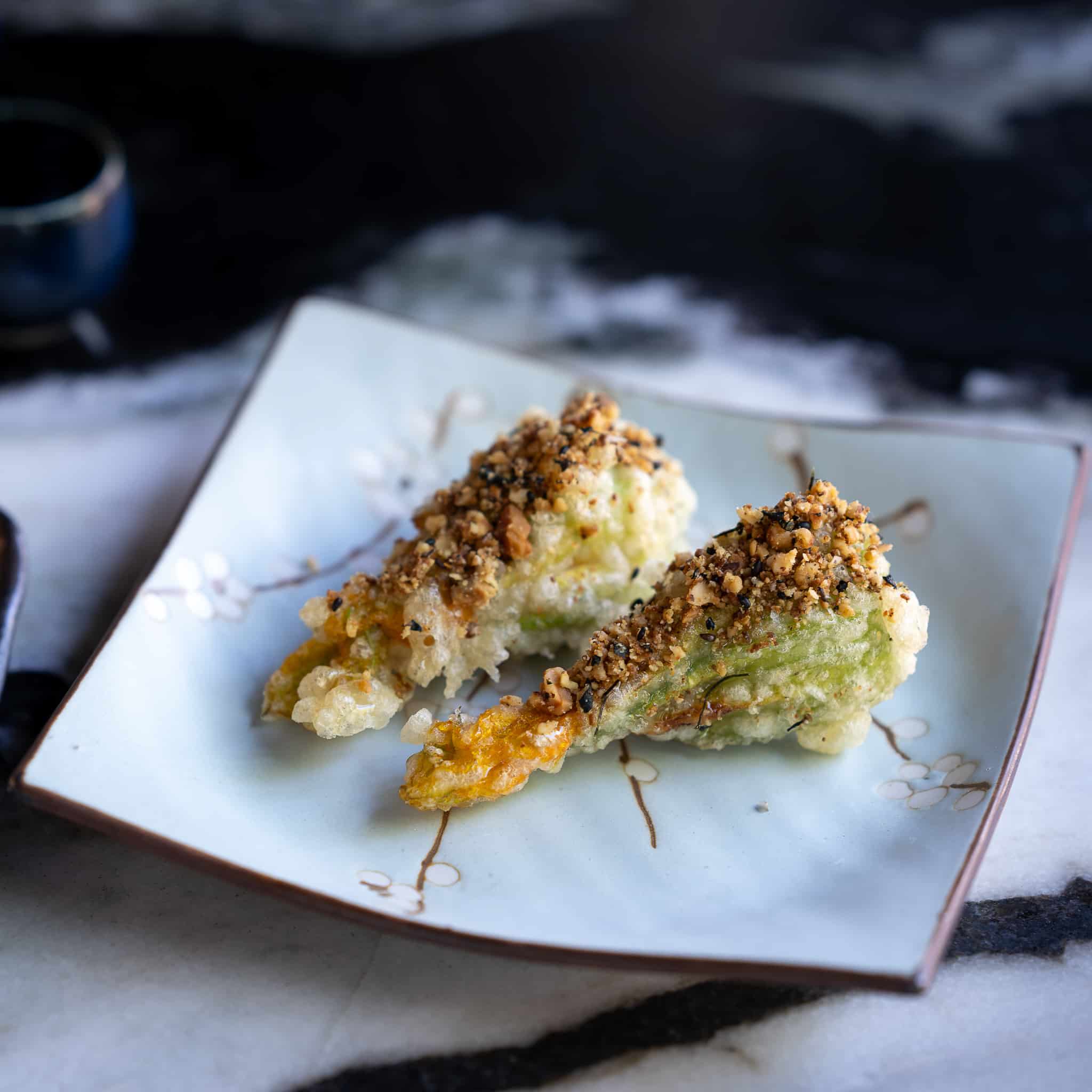 Japanese Sakura Blossom Square Plate | Buy Online | Sous Chef UK