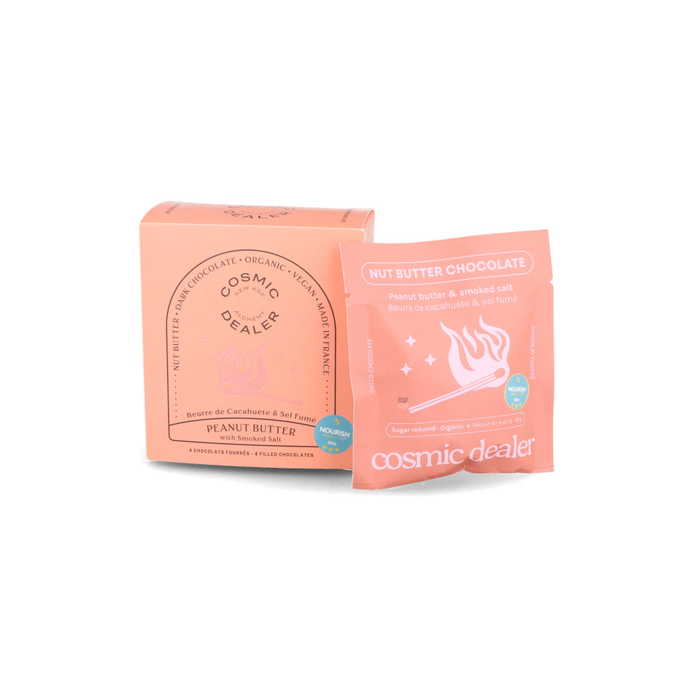 Cosmic Dealer Box of 4 Peanut Butter & Smoked Salt Filled Chocolates, 320g