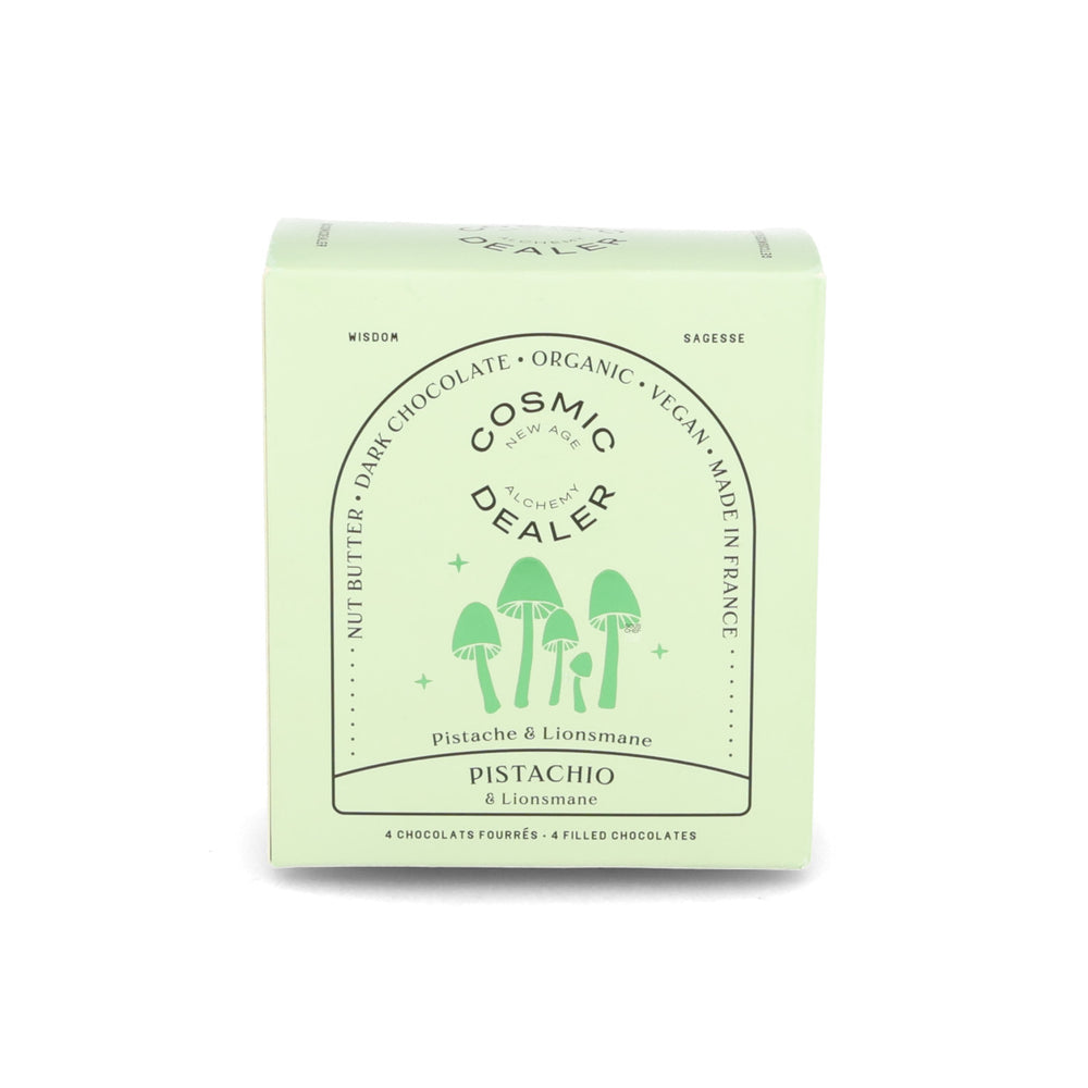 Cosmic Dealer Box of 4 Pistachio & Lions Mane Filled Chocolates, 320g
