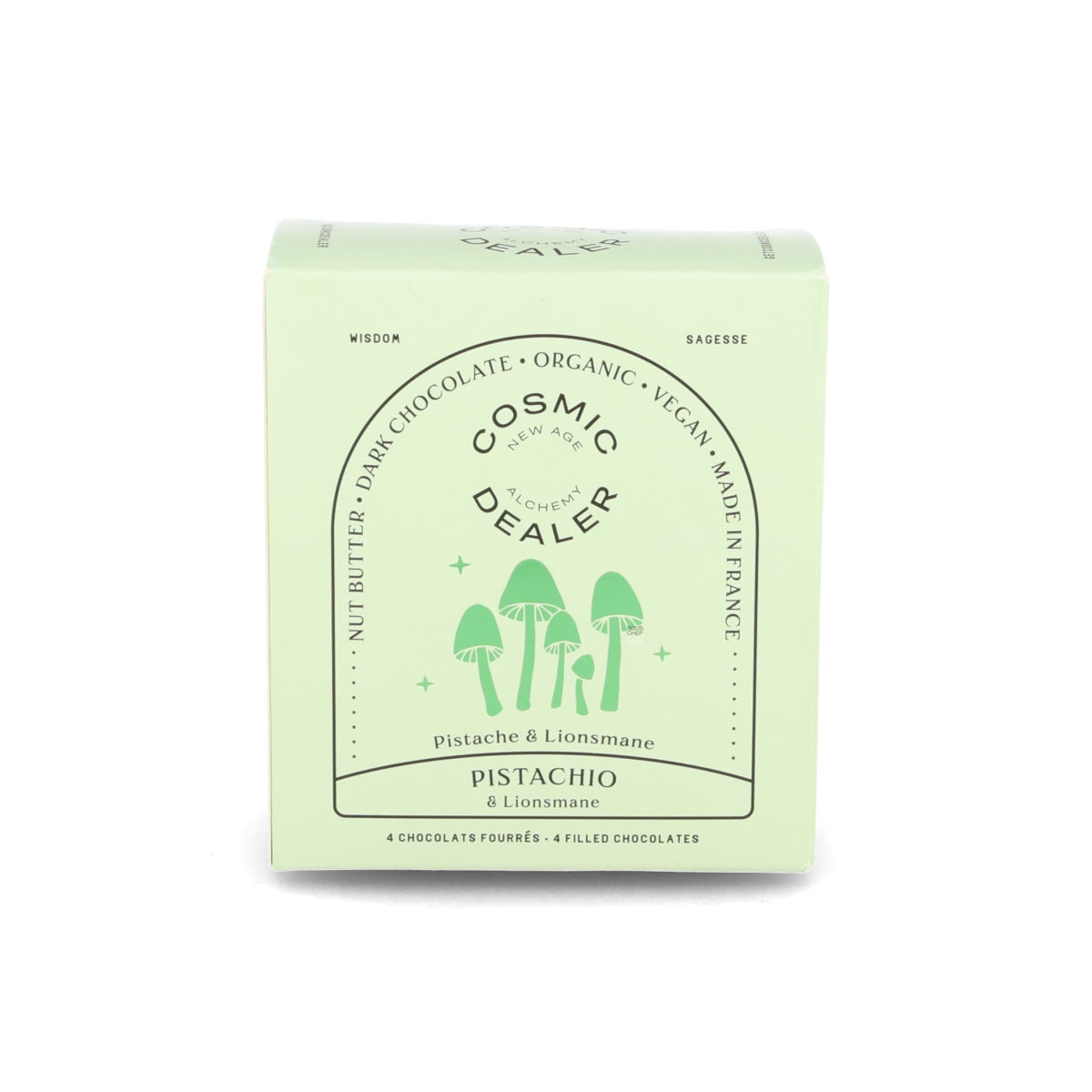 Cosmic Dealer Box of 4 Pistachio & Lions Mane Filled Chocolates, 320g