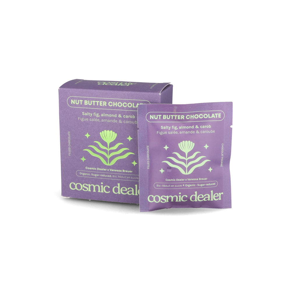 Cosmic Dealer Box of 4 Salty Fig with Almond & Carob Filled Chocolates, 320g