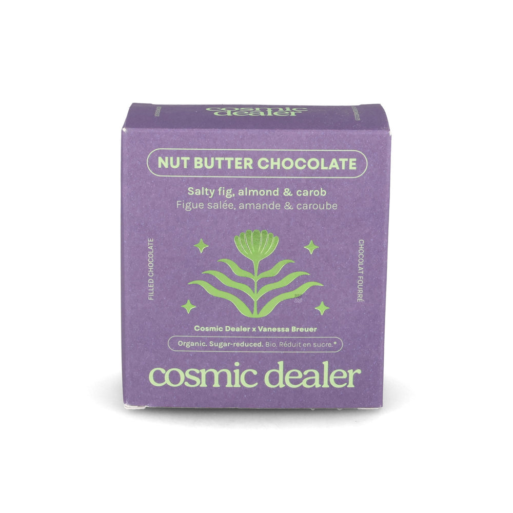 Cosmic Dealer Box of 4 Salty Fig with Almond & Carob Filled Chocolates, 320g