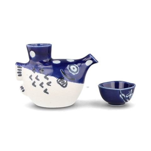 Indigo Sakana Sake Set