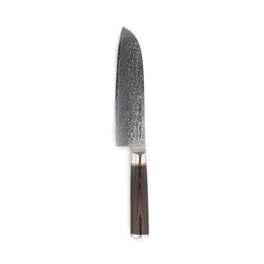 Sous Chef ARC Edge Damascus Steel Santoku Knife, 18cm