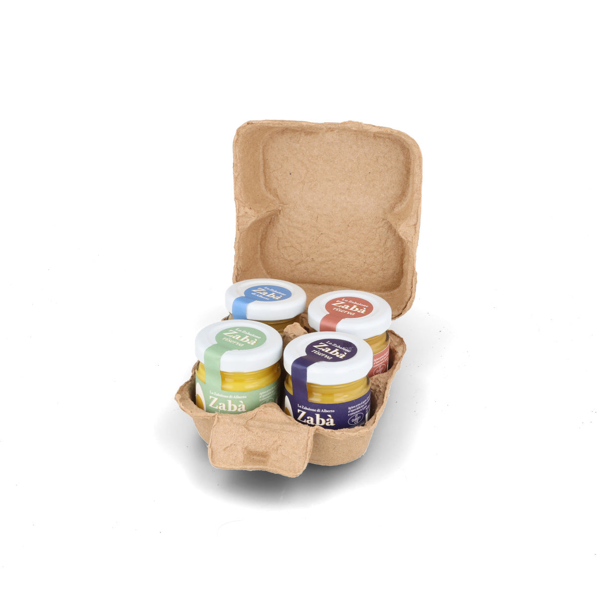 Zaba Italian Zabaione Mini Gift Selection in Egg Carton, 4 x 40g