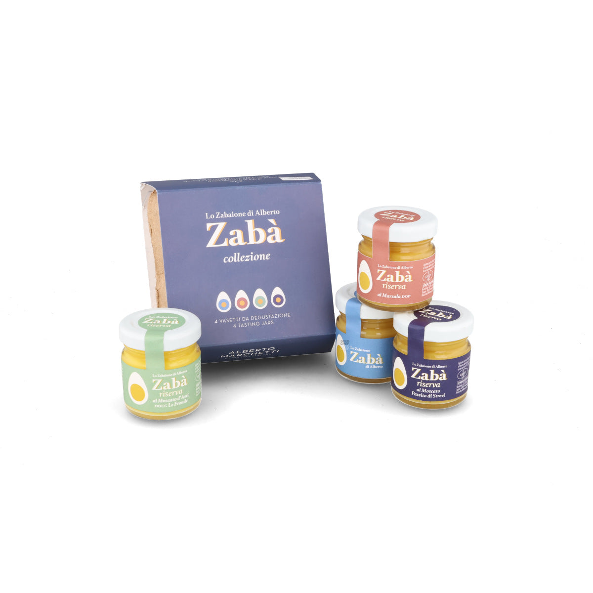 Zaba Italian Zabaione Mini Gift Selection in Egg Carton, 4 x 40g