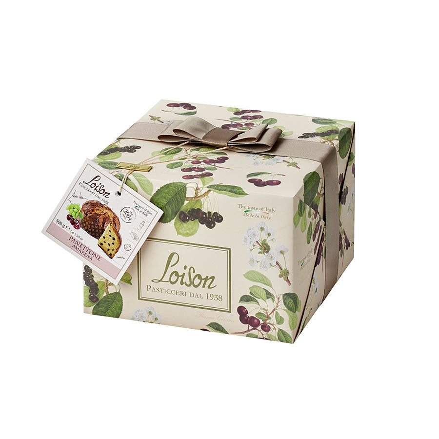 Loison Panettone with Amarena Cherries 500g Ingredients Chocolate Bars & Confectionery Italian Food Panettone & Pandoro
