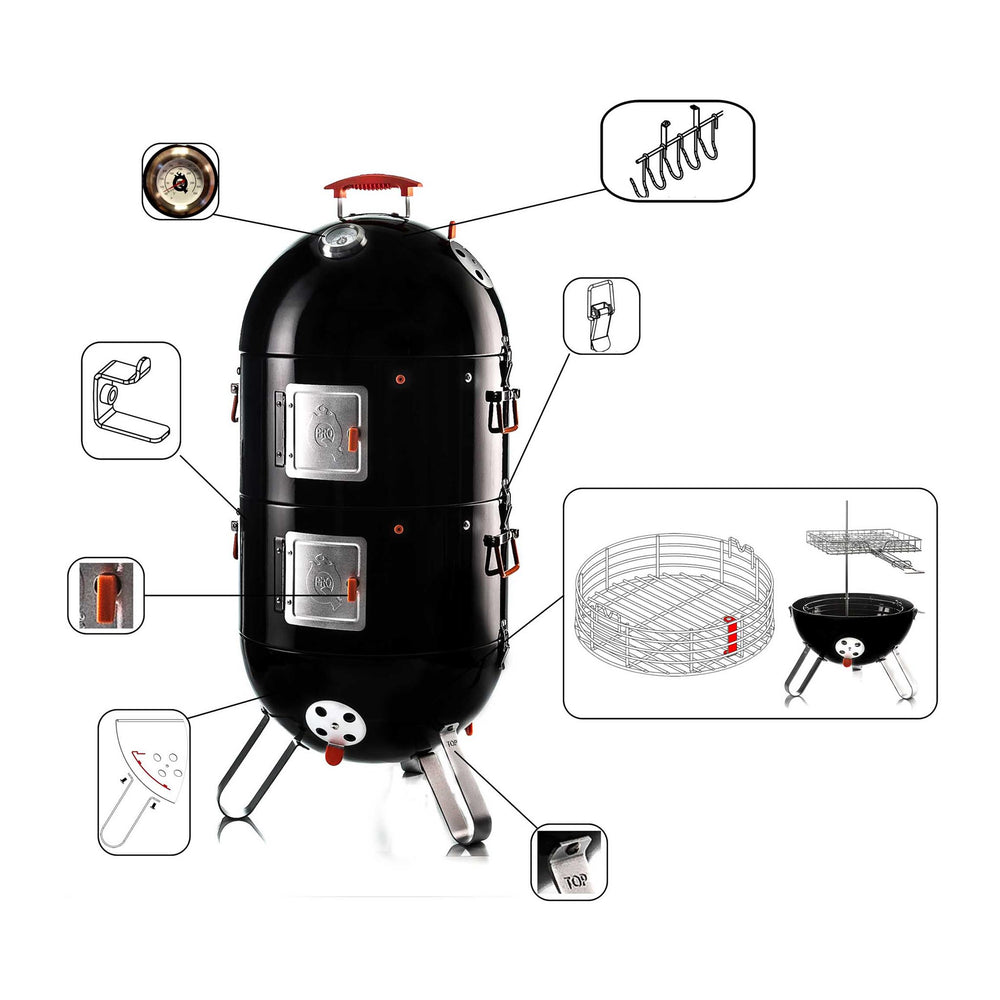 ProQ Frontier Elite 3in1 BBQ Smoker | Buy online at Sous Chef UK
