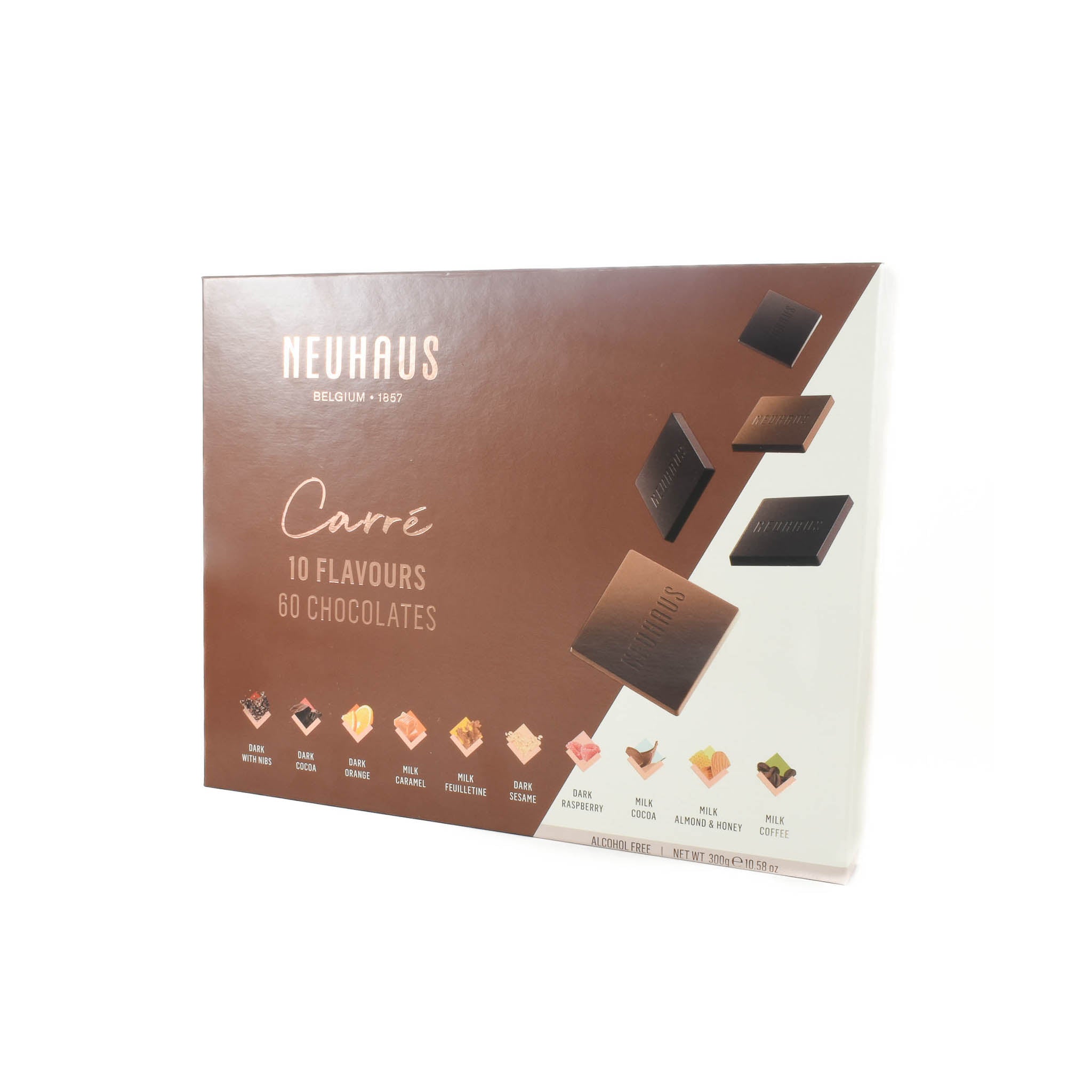 Neuhaus "Carre" 10 Flavour Chocolates - 60 Pieces
